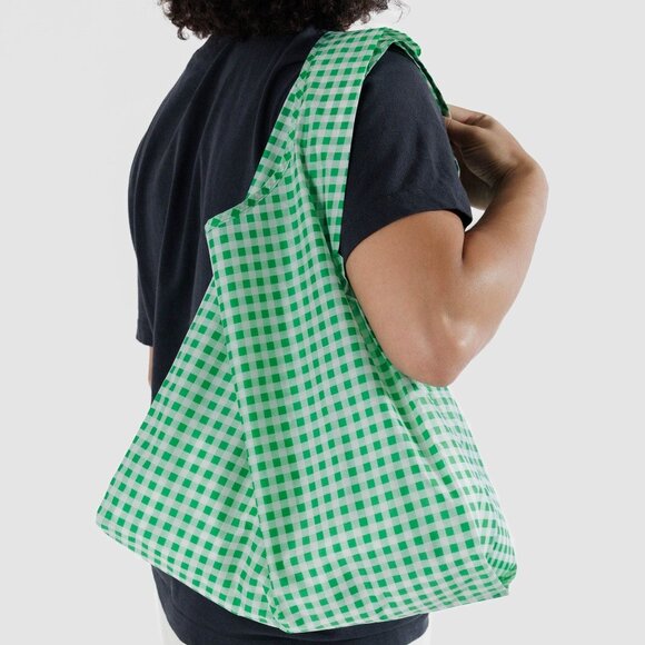 NWT Standard Baggu - Green Gingham - Picture 2 of 4